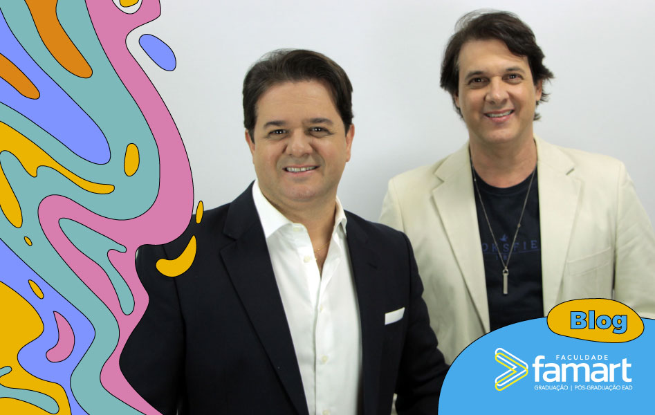 imagem de dois homens sorrindo que fazem parte da dupla sertaneja Don e Juan